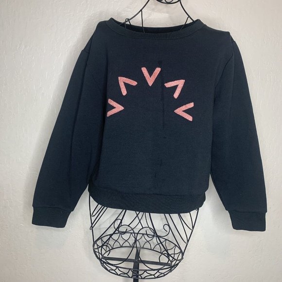 Varley Tops - VARLEY Chelsea Black Pink Pullover Sweatshirt